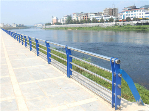 南沙群岛不锈钢桥梁防撞护栏 河道景区景观防撞桥梁护栏